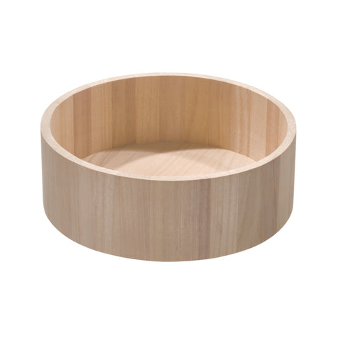 iDesign ECO - Drehteller Lazy Susan WOOD - 26.7x3cm - BINS AND BOXES